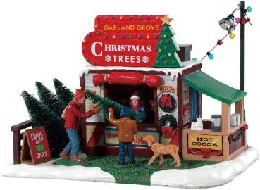 Lemax Weihnachtsbaumstand / Garland Grove Tree Lot 83354